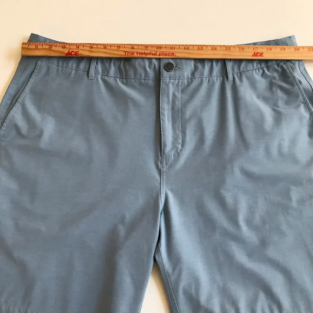 Faherty Brand All Day Shorts Weathered Blue Size 40 EUC Beach Cruise Vacation